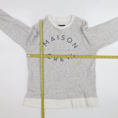 Crew Clothing Girls Grey Maison Crew Sweatshirt L Pullover Logo