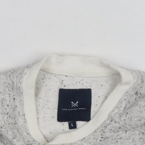 Crew Clothing Girls Grey Maison Crew Sweatshirt L Pullover Logo