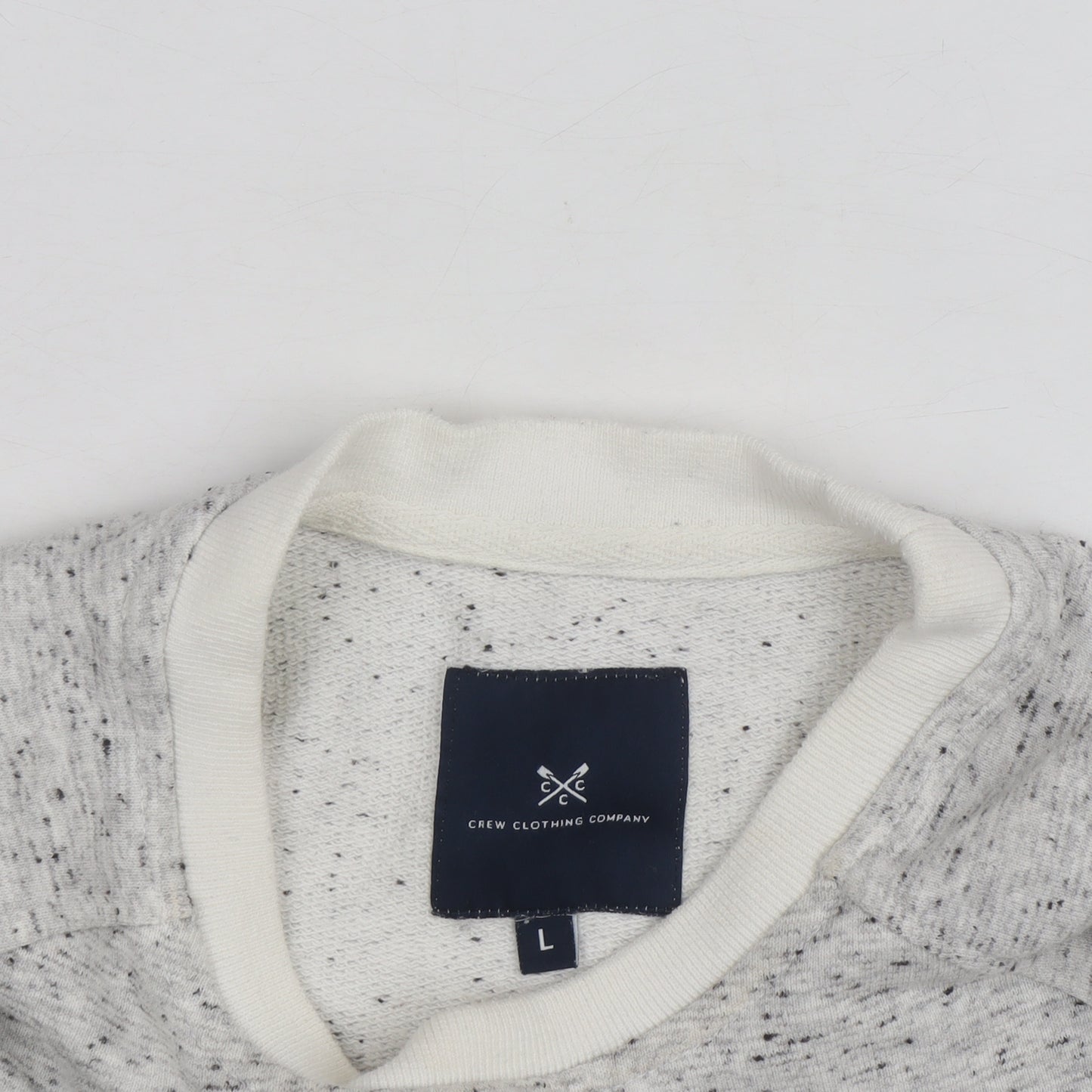 Crew Clothing Girls Grey Maison Crew Sweatshirt L Pullover Logo