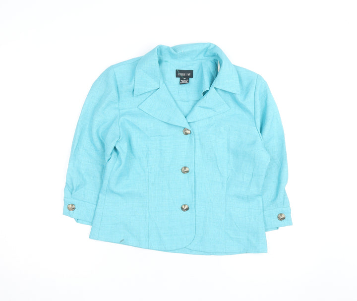 Leslie Fay Women’s Blue Petite Size 10 Blazer Jacket