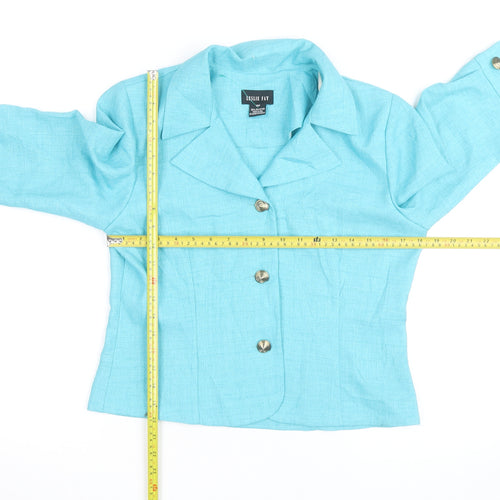 Leslie Fay Women’s Blue Petite Size 10 Blazer Jacket