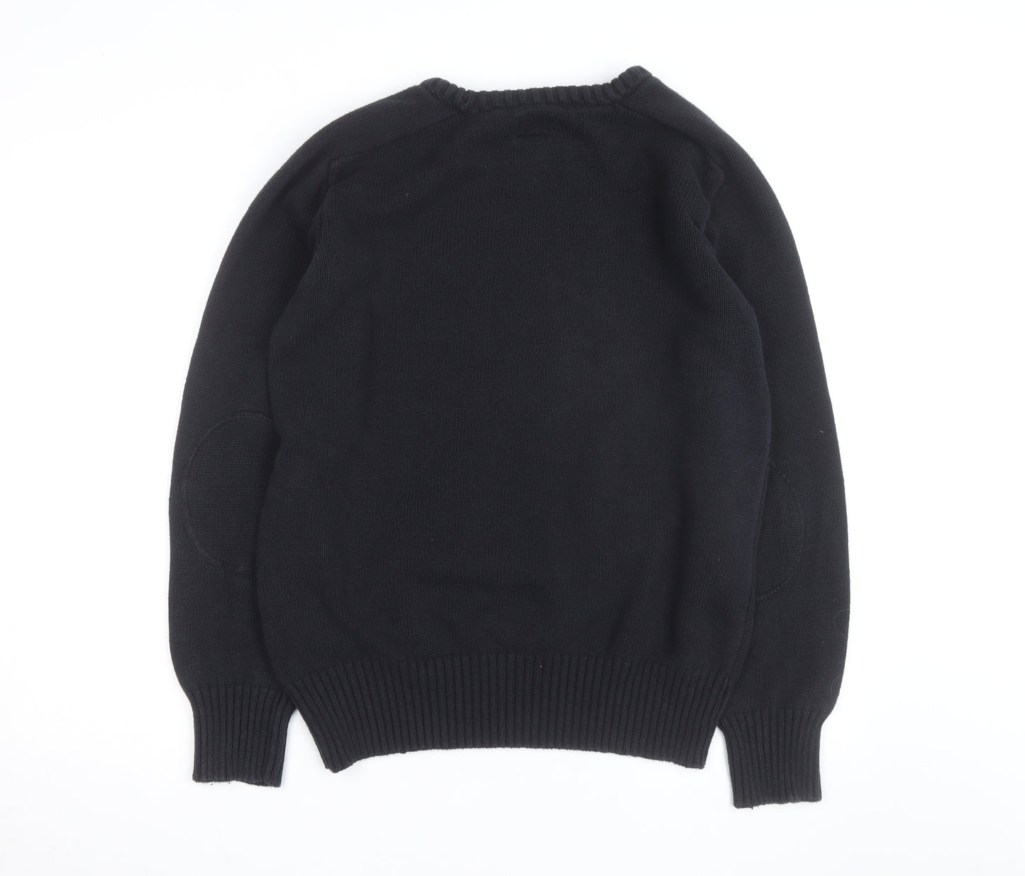 Firetrap Men's Black 3XL Crew Neck Cotton Pullover Jumper