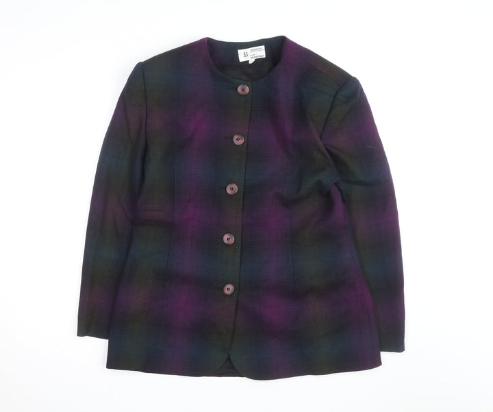 Braemar by Michelle Monet Women's Multicoloured Size 12 Wool Blazer Jacket