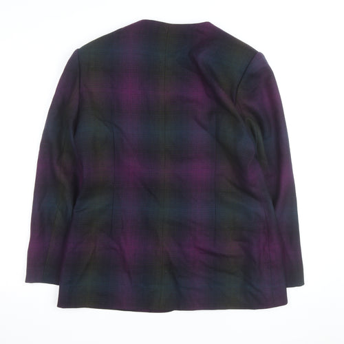 Braemar by Michelle Monet Women's Multicoloured Size 12 Wool Blazer Jacket