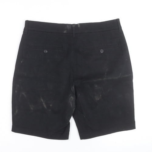 Marks and Spencer Men’s Black Slim Fit Chino Shorts Size 32