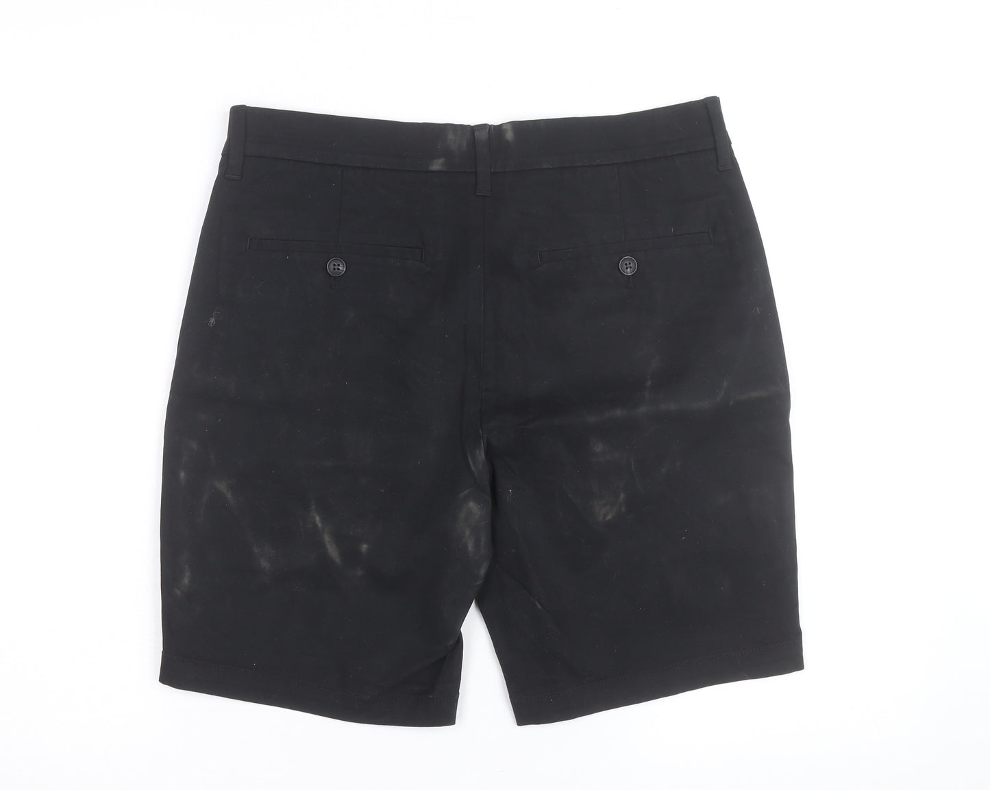 Marks and Spencer Men’s Black Slim Fit Chino Shorts Size 32