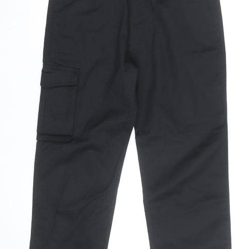 Trojan Men's Black Cargo Workwear Trousers 36W 31L Regular Fit