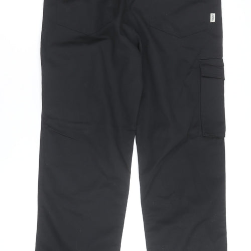 Trojan Men's Black Cargo Workwear Trousers 36W 31L Regular Fit