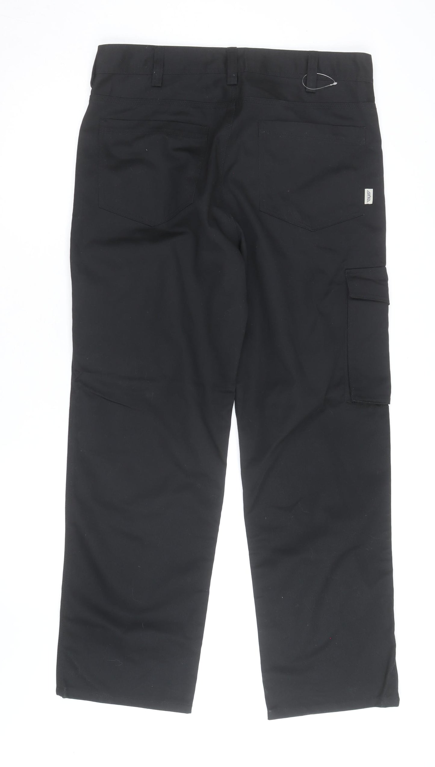 Trojan Men's Black Cargo Workwear Trousers 36W 31L Regular Fit