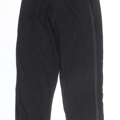 Versini Men's Black 31in Formal Pleated Wool Dress Pants