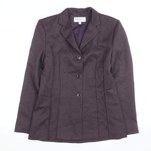 Renlyn Women’s Purple Blazer Jacket Size 6 Classic Workwear