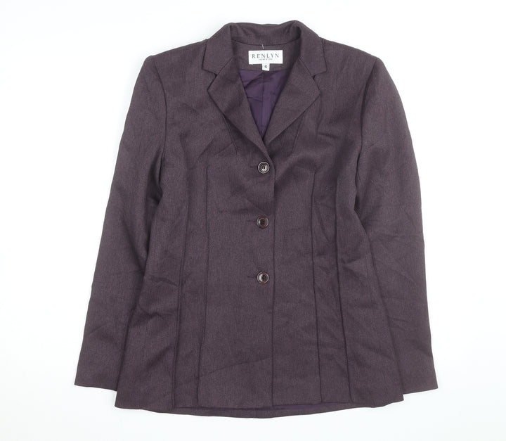 Renlyn Women’s Purple Blazer Jacket Size 6 Classic Workwear