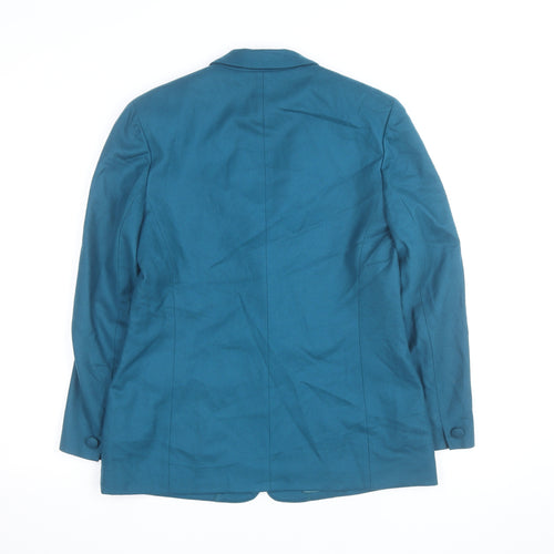 Pendleton Women's Blue Wool Petite Blazer Jacket Size 12 Classic