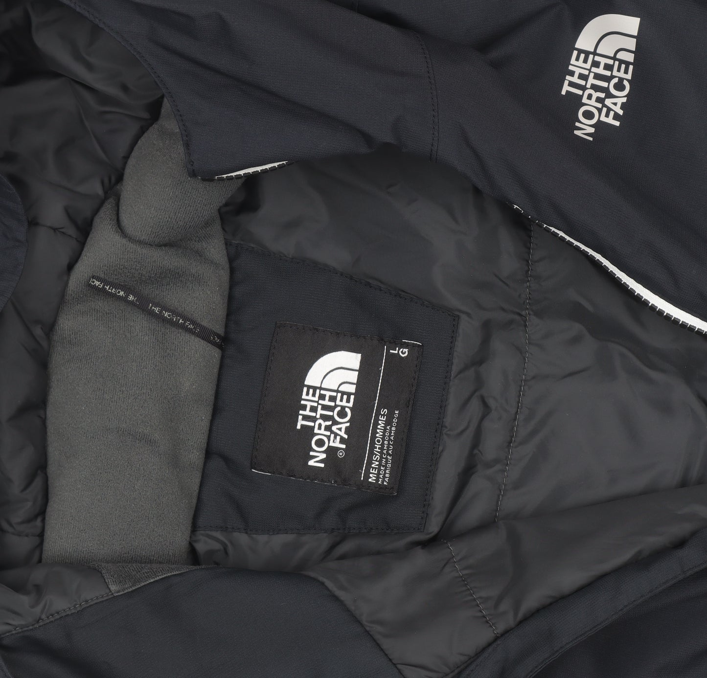 The North Face Men's Black Hooded Insulated Puffer Jacket Size L