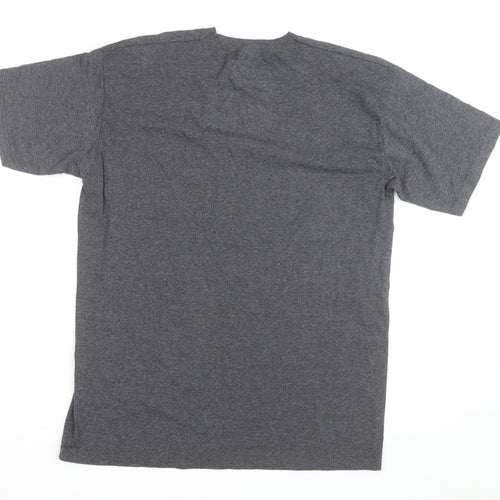 Fruit of the Loom Mens Grey Blondie Band Graphic T-Shirt Size 14-15 Years