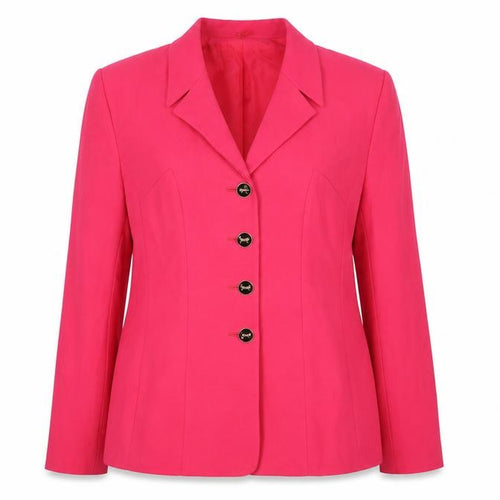 Kasper Women's Pink Crepe Single-Breasted Blazer Size 8