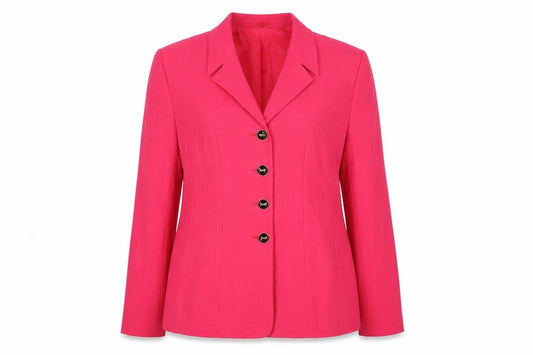 Kasper Women's Pink Crepe Single-Breasted Blazer Size 8