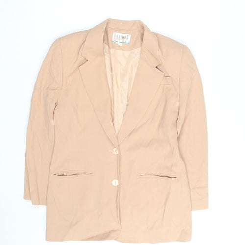 Braemar Petites Beige Classic Blazer Womens Size 6 Tailored Jacket