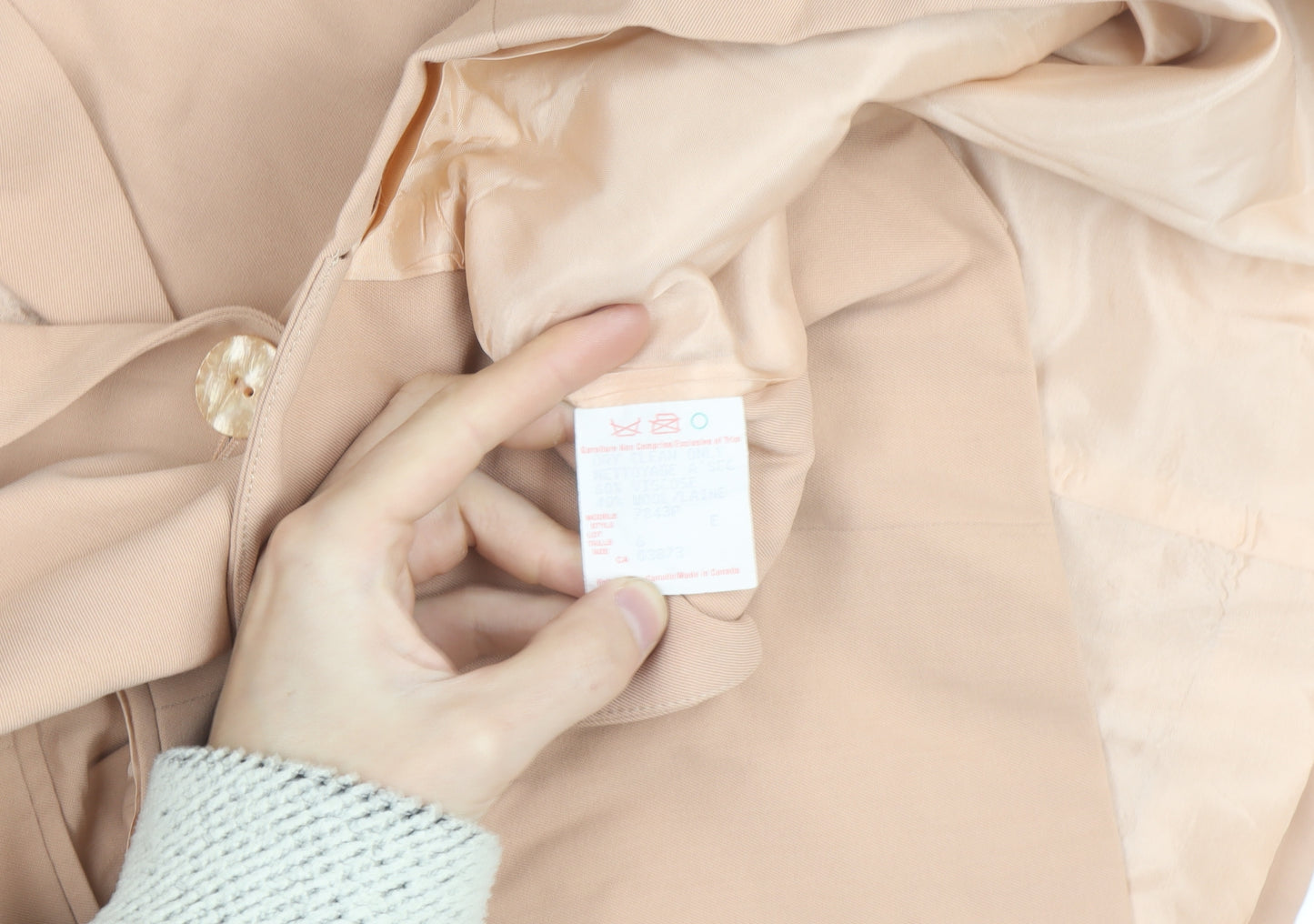 Braemar Petites Beige Classic Blazer Womens Size 6 Tailored Jacket