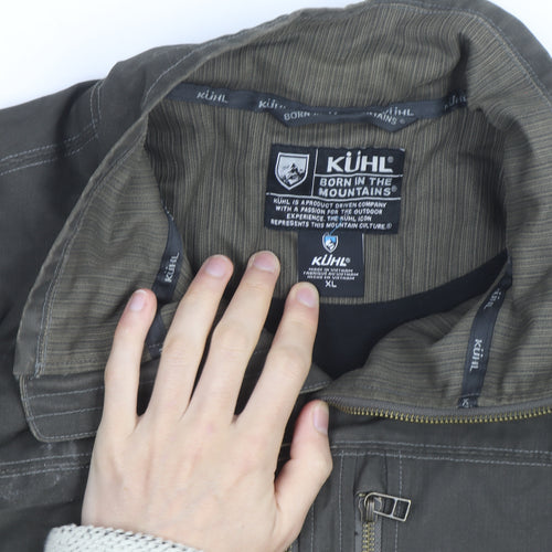 KÜHL Mens Green XL Soft Shell Outdoor Hiking Jacket