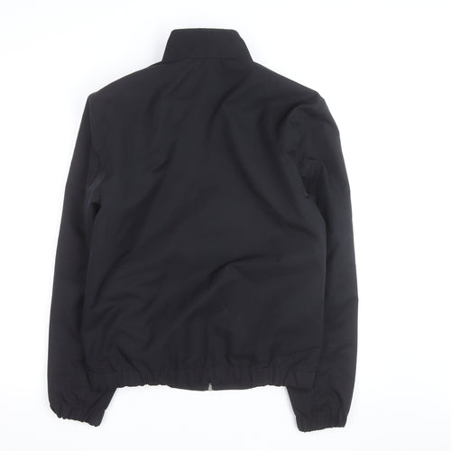 F&F Men's Black Bomber Jacket Size S Full Zip Polyester
