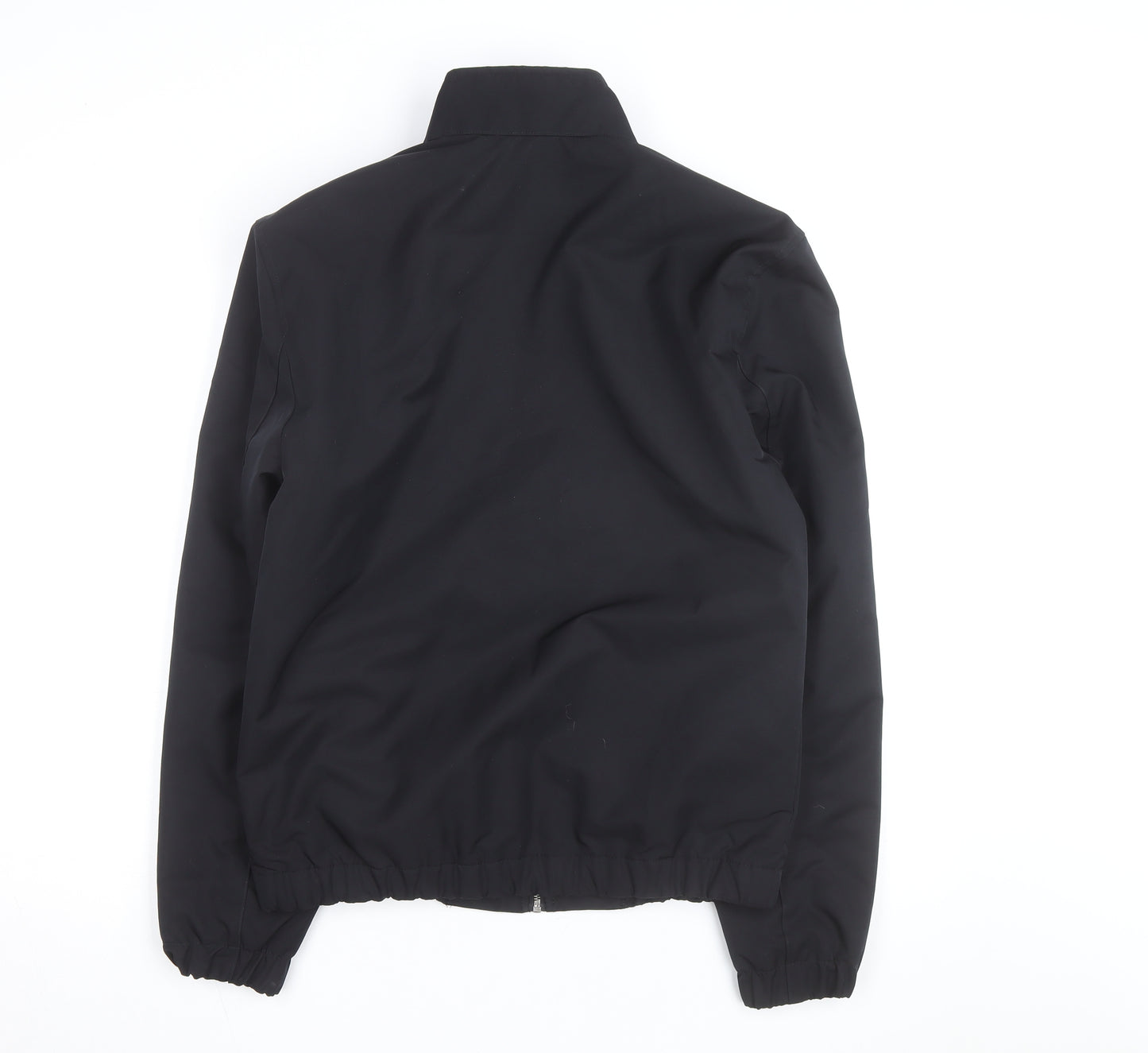 F&F Men's Black Bomber Jacket Size S Full Zip Polyester