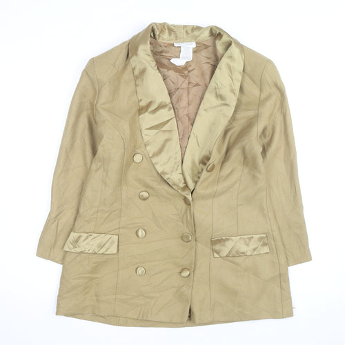 Lew Magram Women Beige Blazer Size 12 Classic Formal Workwear