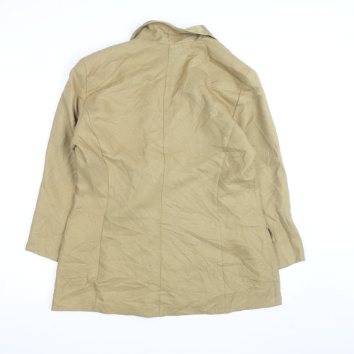 Lew Magram Women Beige Blazer Size 12 Classic Formal Workwear