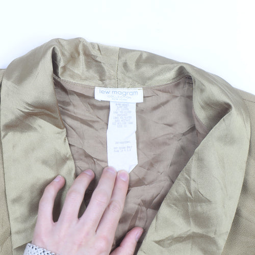 Lew Magram Women Beige Blazer Size 12 Classic Formal Workwear