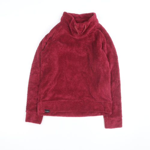 Regatta Girls Red Fleece Pullover Sweatshirt 11-12 Years Winter Warm