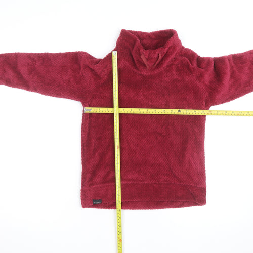 Regatta Girls Red Fleece Pullover Sweatshirt 11-12 Years Winter Warm