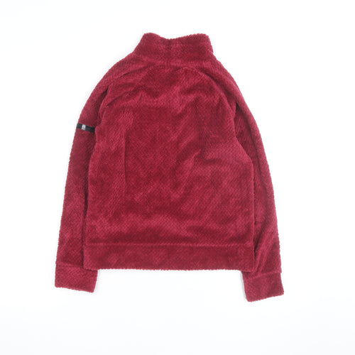 Regatta Girls Red Fleece Pullover Sweatshirt 11-12 Years Winter Warm