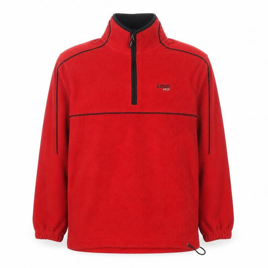 Izod Men's Red Fleece 1/4 Zip Pullover Jacket Size M