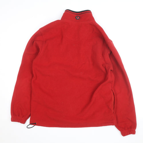 Izod Men's Red Fleece 1/4 Zip Pullover Jacket Size M