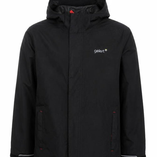 Gelert Boys Black Waterproof Hooded Rain Coat Jacket 11-12 Years