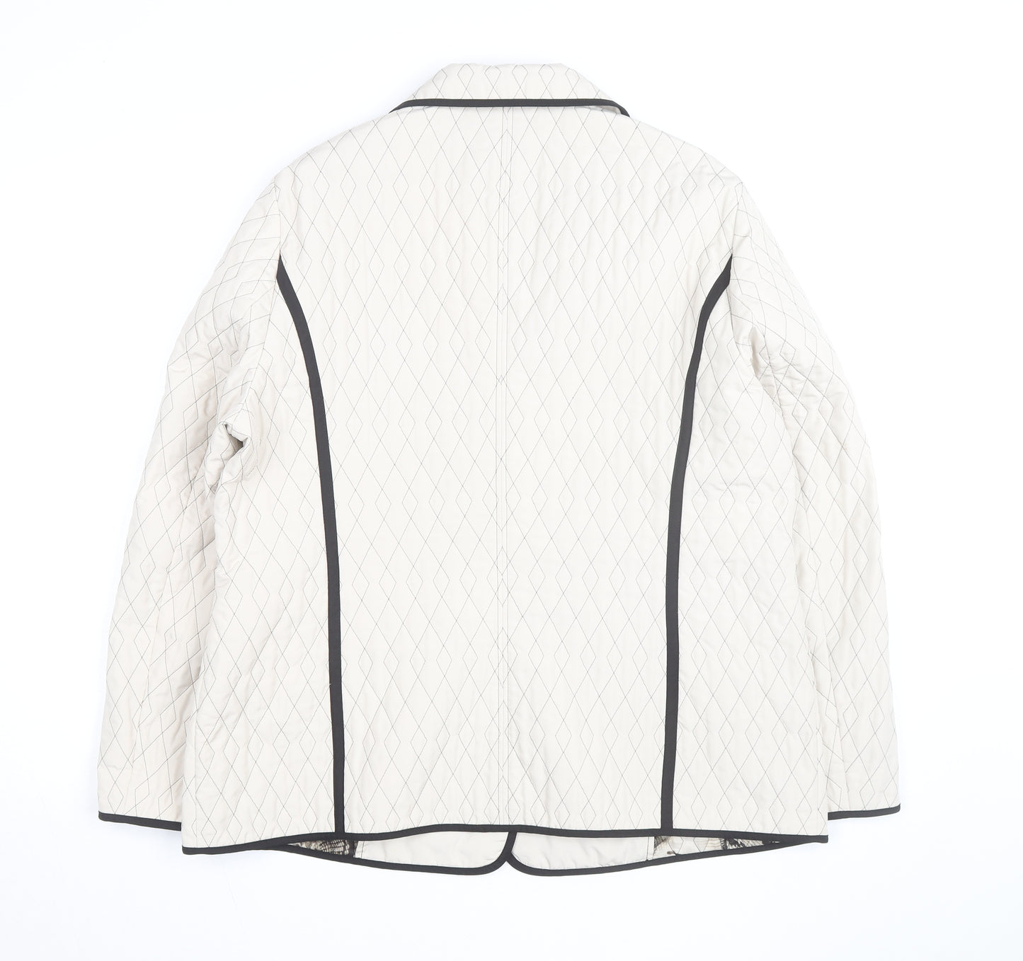 Gelco Outdoor Women’s Ivory Quilted Mid-Length Jacket Size 14