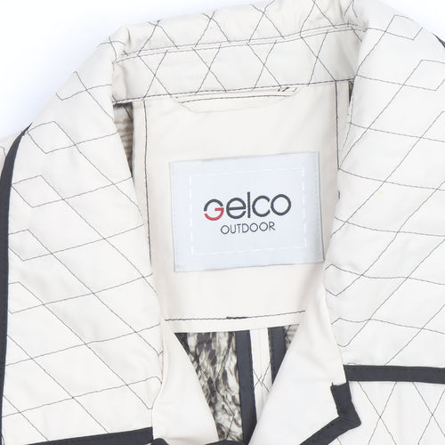 Gelco Outdoor Women’s Ivory Quilted Mid-Length Jacket Size 14