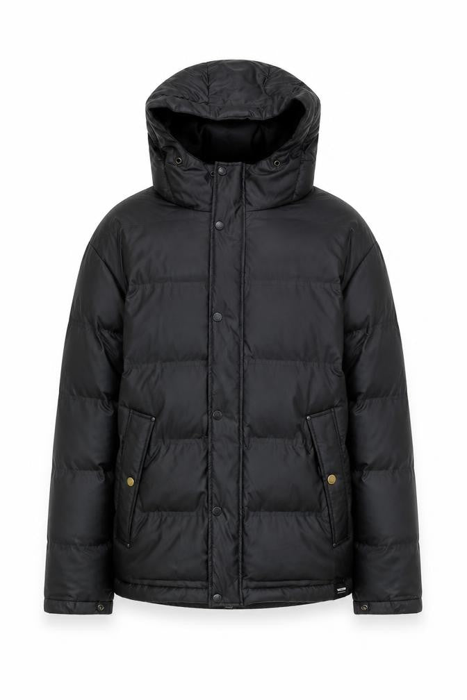 Tretorn Men's Black L Puffer Jacket Hooded Waterproof Winter Coat