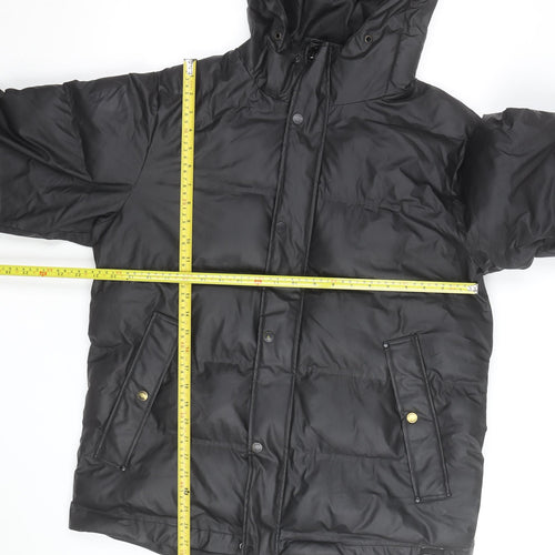 Tretorn Men's Black L Puffer Jacket Hooded Waterproof Winter Coat