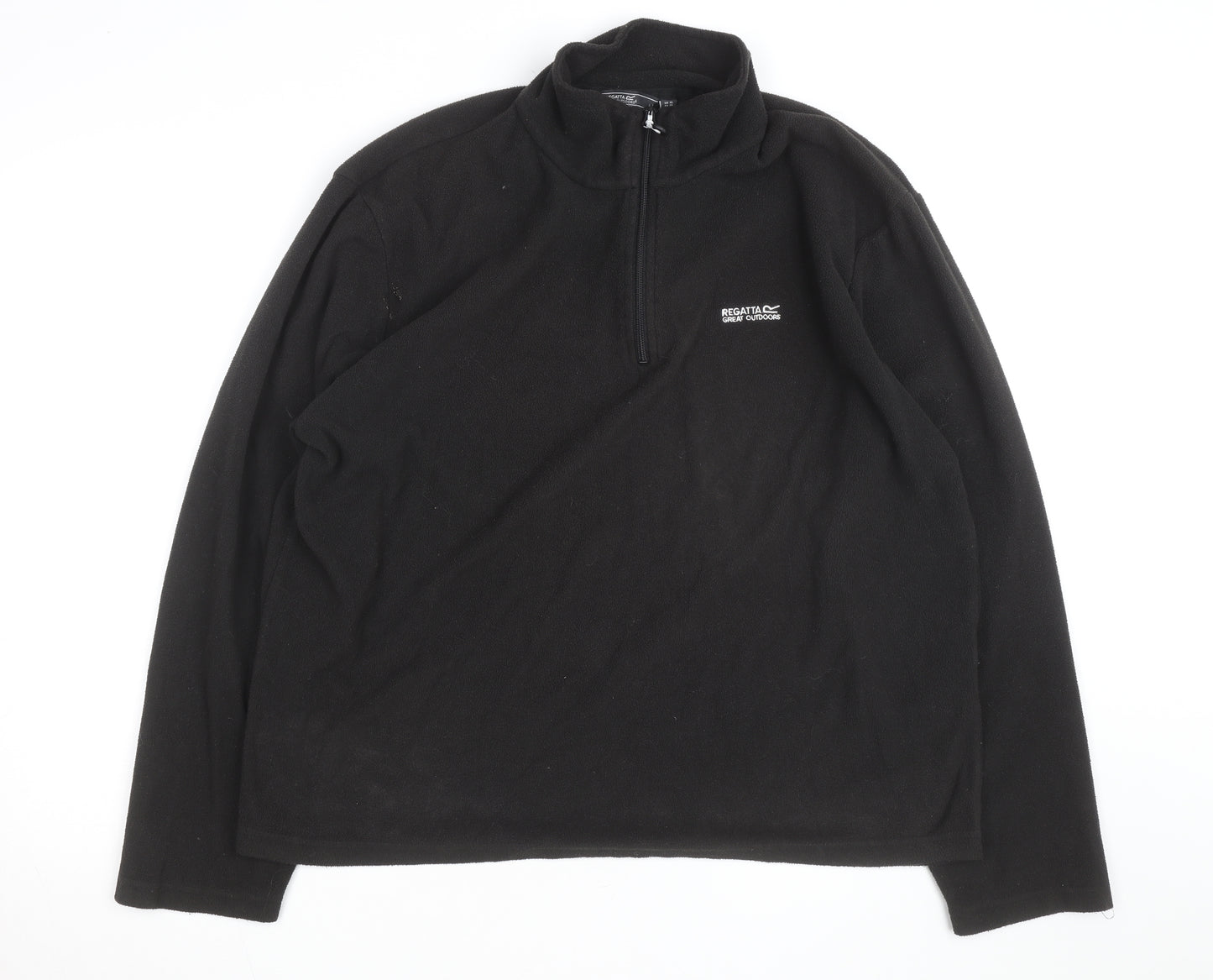 Regatta Men’s Black Fleece Pullover XL 1/4 Zip Outdoor Sweatshirt
