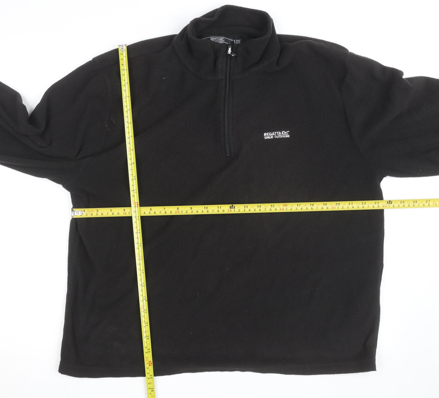 Regatta Men’s Black Fleece Pullover XL 1/4 Zip Outdoor Sweatshirt