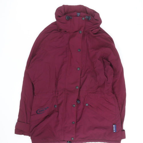 TOG 24 Women’s Red Waterproof Parka Jacket Size 12 Hooded