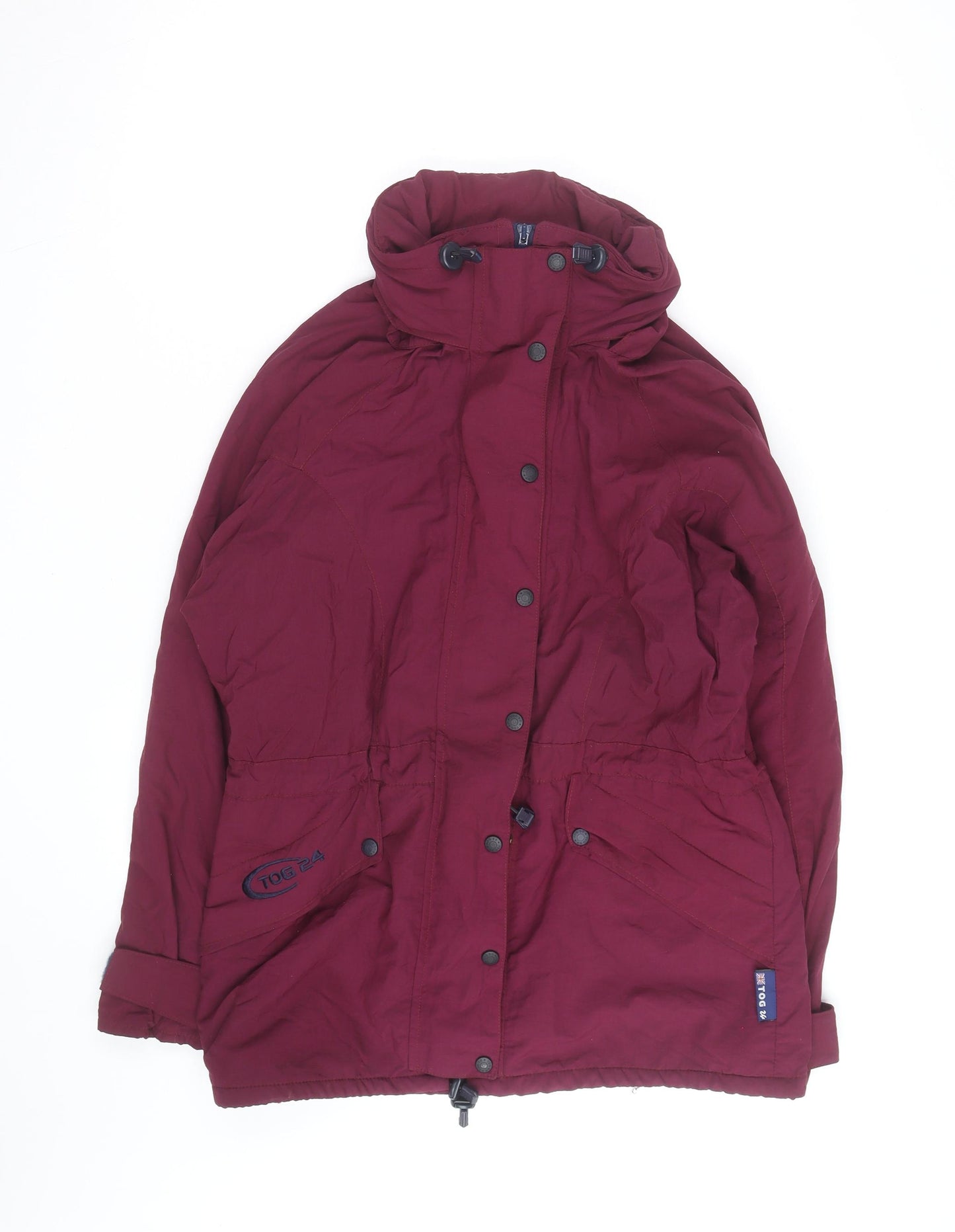 TOG 24 Women’s Red Waterproof Parka Jacket Size 12 Hooded