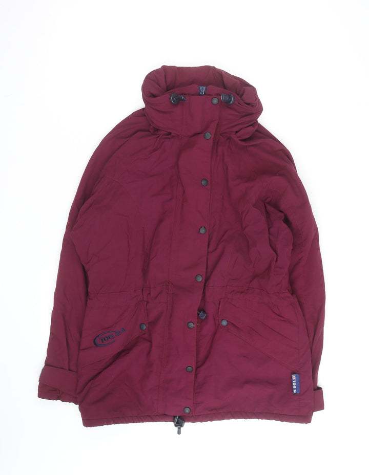 TOG 24 Women’s Red Waterproof Parka Jacket Size 12 Hooded