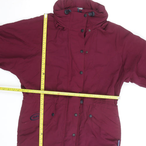 TOG 24 Women’s Red Waterproof Parka Jacket Size 12 Hooded