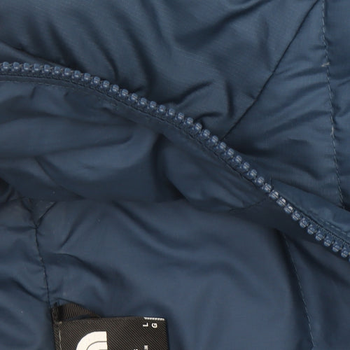 The North Face Men’s Blue L Hooded Puffer Jacket Lightweight Insulated