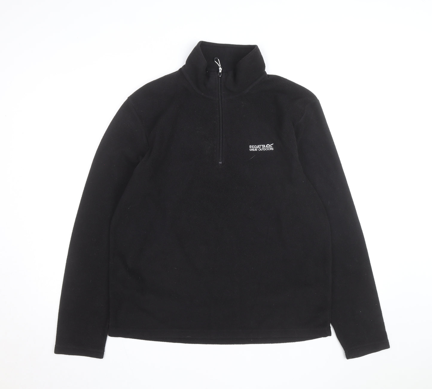 Regatta Men’s Black Fleece 1/4 Zip Pullover Sweatshirt Size L