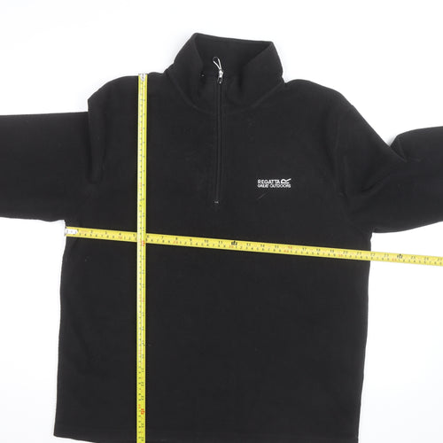 Regatta Men’s Black Fleece 1/4 Zip Pullover Sweatshirt Size L