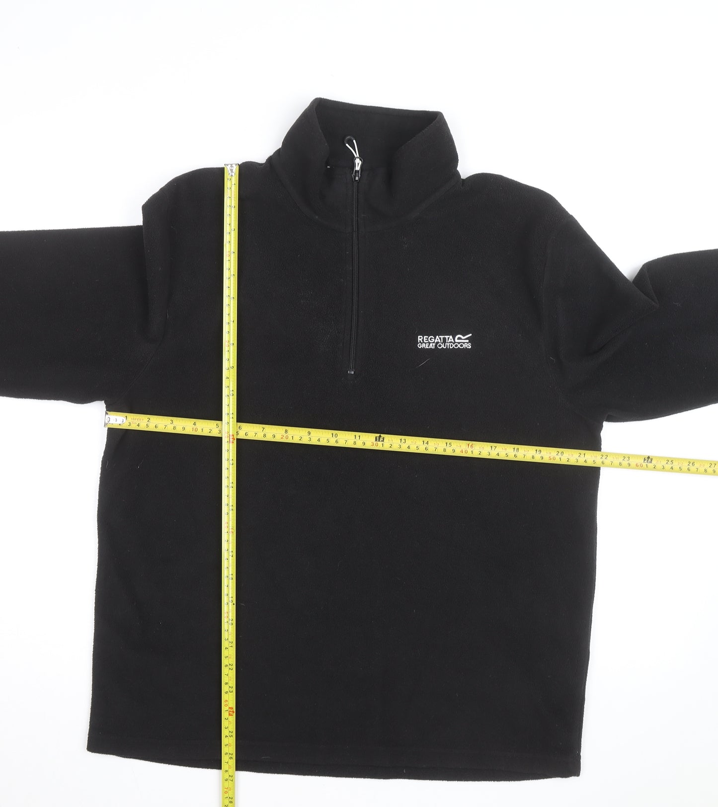 Regatta Men’s Black Fleece 1/4 Zip Pullover Sweatshirt Size L