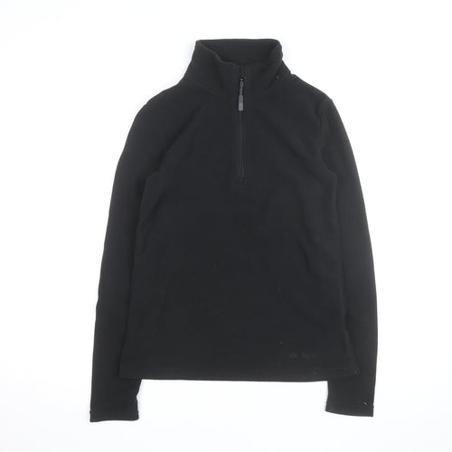 Peter Storm Women’s Black Fleece 1/2 Zip Pullover Sweatshirt Size 8
